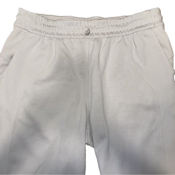 Lululemon Brushed Softstreme Ribbed High Rise Jogger White Opal Casual Size 10 - Picture 3 of 15